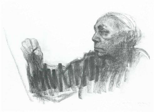 Kathe Kollwitz self portrait