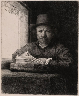 Rembrandt self portrait