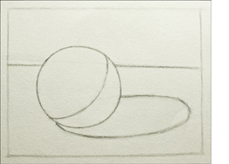 A block in for a successful, realistic sphere drawing.