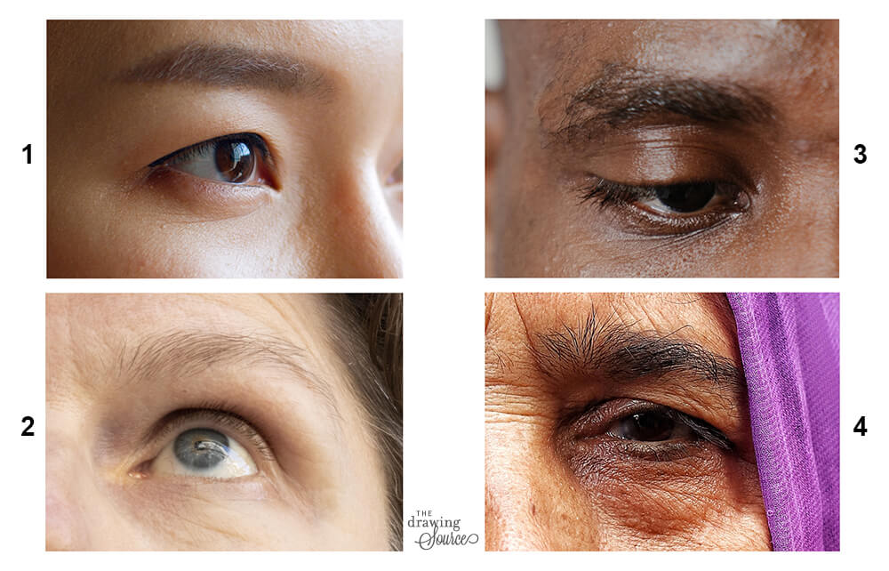 Different eyelids Different eyelids