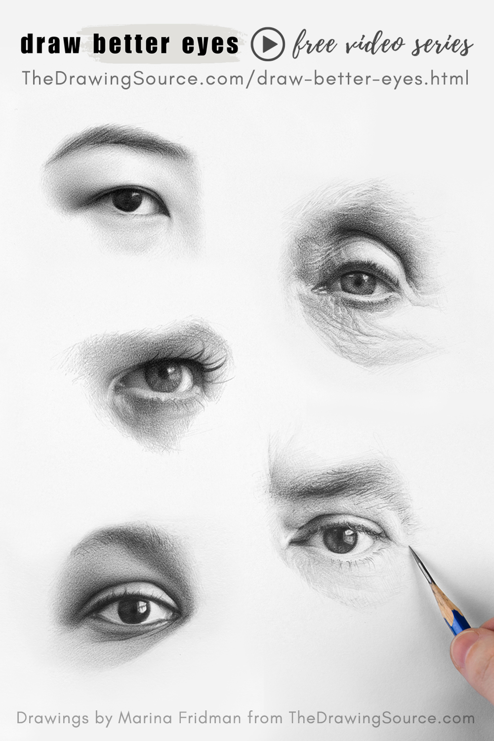 Draw Better Eyes Free Video Series