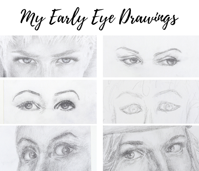 Marina's early eye drawings