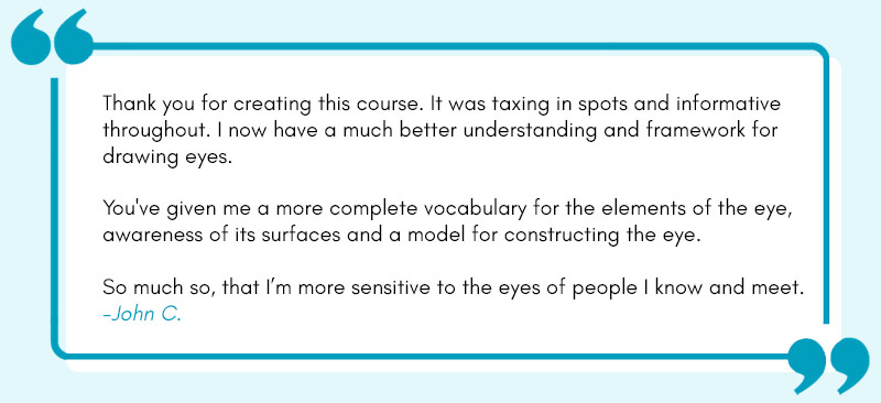 Eye Drawing Intensive Testimonial