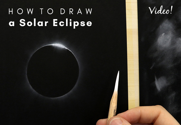 How to draw a solar eclipse
