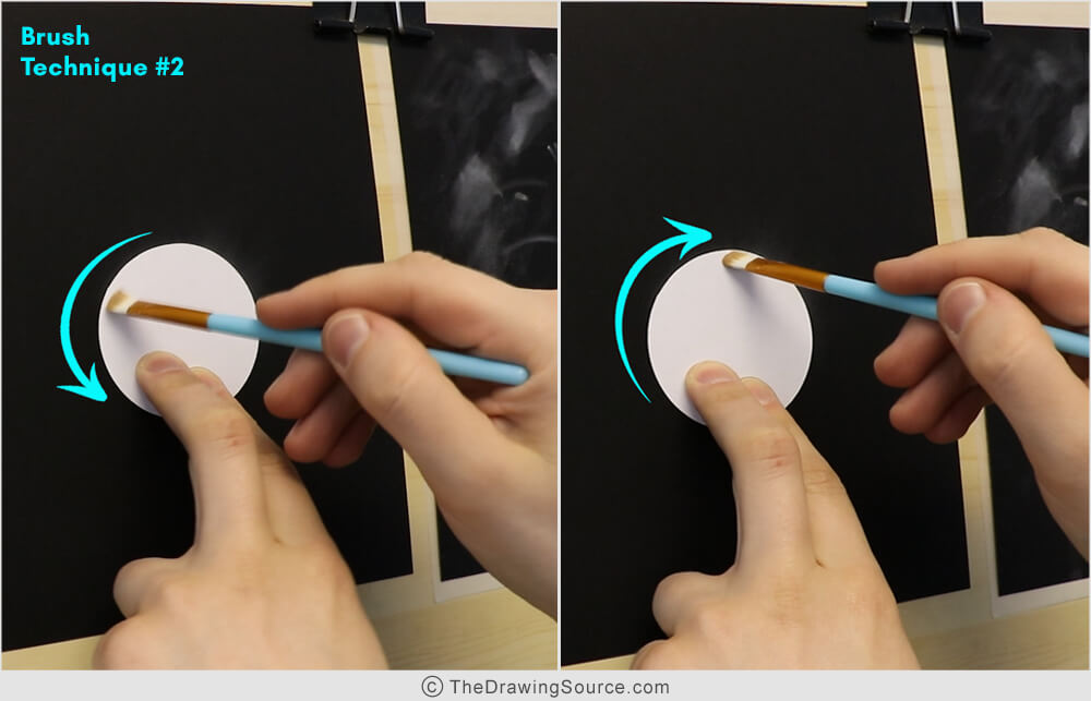 How to draw an eclipse - brush technique 2