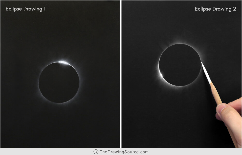 How to draw an eclipse