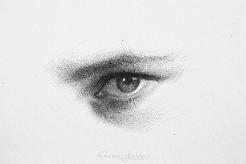 Realistic eye sketch