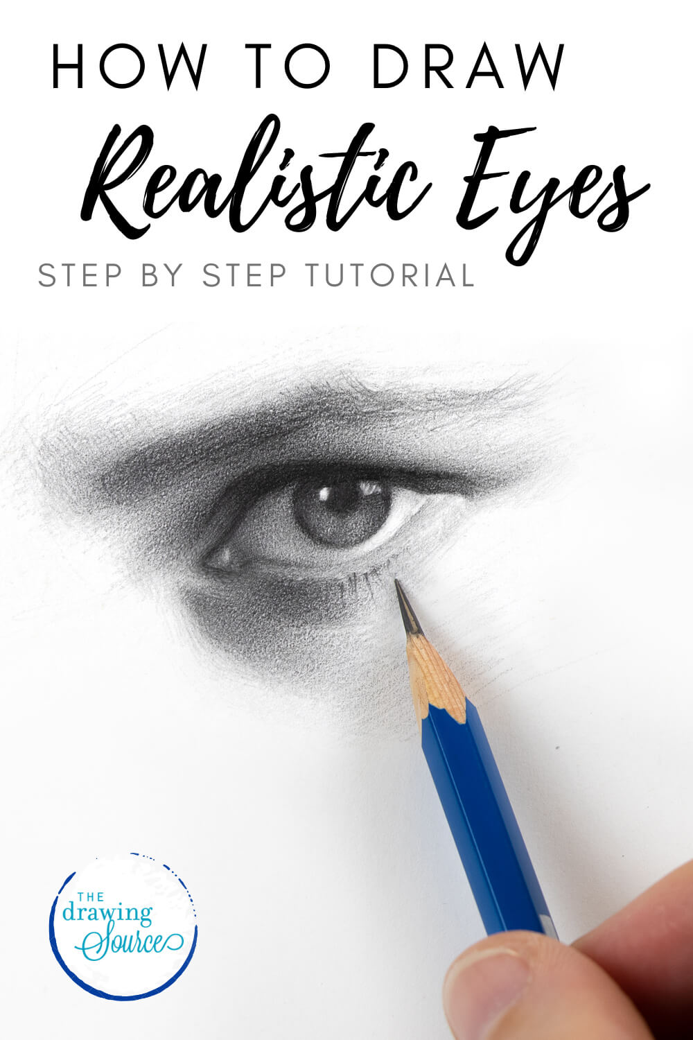 The windows to the soul are a captivating subject matter! Learn how to draw realistic eyes in this step by step tutorial from The Drawing Source.