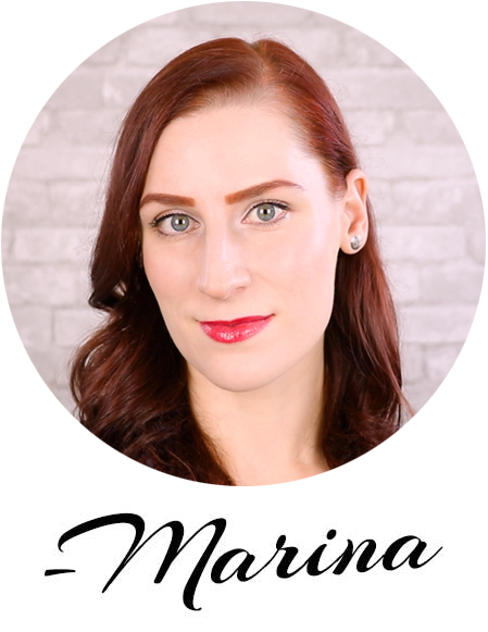 Headshot of Marina with signature