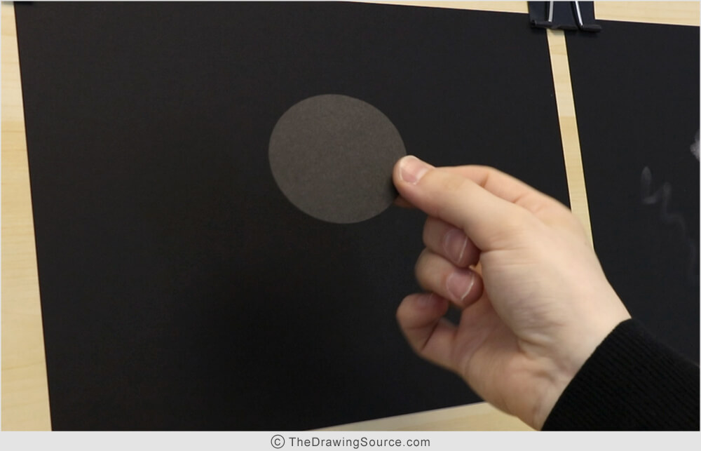 Cut out paper circle
