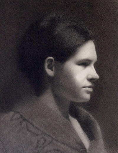 Finishing shading the portrait drawing Finishing shading the portrait drawing